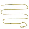 Gargantilla Básica 04.99.0009.18 Oro Laminado, Diseño de Box, Pulido, Dorado