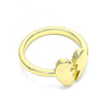 Anillo Elegante 01.341.0028 Oro Laminado, Diseño de Corazon, Pulido, Dorado