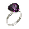 Anillo Multi Piedra 01.239.0005.5 Rodio Laminado, con Cristales de Swarovski Amethyst, Pulido, Rodinado