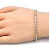 Pulsera Tennis 03.336.0031.2.07 Plata Rodinada, con Zirconia Cubica Blanca, Pulido, Dorado