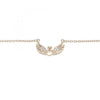 Collares con Dije 04.336.0005.1.16 Plata Rodinada, con Zirconia Cubica Blanca y CristalBlanca, Pulido, Oro Rosado