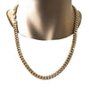 Gargantilla Básica 04.63.1399.24 Oro Laminado, Diseño de Miami Cubana, Pulido, Dorado