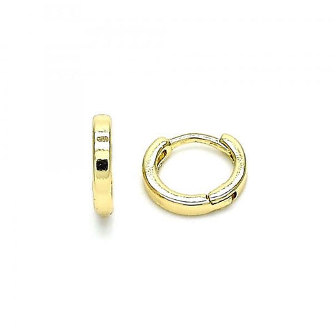 Argolla Huggie 02.213.0280.10 Oro Laminado, Pulido, Dorado