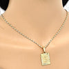 Collares con Dije 04.242.0090.24 Oro Laminado, Diseño de Dinero, Pulido, Dorado