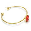 Aro Individual 07.239.0010.6 Oro Laminado, con Cristales de Swarovski Padparadscha, Pulido, Dorado