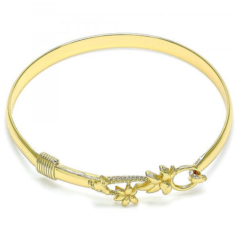 Aro Individual 07.192.0038.04 Oro Laminado, Diseño de Arbol y Pajaro, Diseño de Arbol, Pulido, Dorado