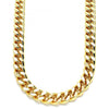 Gargantilla Básica 04.63.1399.24 Oro Laminado, Diseño de Miami Cubana, Pulido, Dorado
