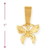 Dije Elegante 5.183.049 Oro Laminado, Diseño de Mariposa, Diamantado, Dorado