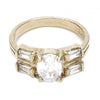 Anillo Elegante 5.166.008.06 Oro Laminado, con Zirconia Cubica Blanca, Pulido, Dorado