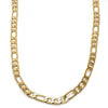 Gargantilla Básica 5.222.014.18 Oro Laminado, Diseño de Figaro, Pulido, Dorado