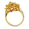 Anillo Multi Piedra 01.210.0017.07 Oro Laminado, con Zirconia Cubica Blanca, Pulido, Dorado