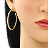 Arete Dormilona 02.210.0745 Oro Laminado, con Zirconia Cubica Blanca, Pulido, Dorado