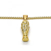 Collares con Dije 04.242.0069.30 Oro Laminado, Pulido, Dorado