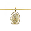 Collares con Dije 04.106.0043.1.20 Oro Laminado, Diseño de Guadalupe, Pulido, Dorado