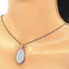 Collares con Dije 04.106.0047.1.20 Oro Laminado, Diseño de Guadalupe, Pulido, Dorado
