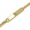 Pulsera con Placa 03.63.1840.08 Oro Laminado, Pulido, Dorado