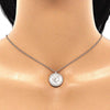 Collares con Dije 04.336.0209.1.16 Plata Rodinada, con Zirconia Cubica Blanca, Pulido, Oro Rosado