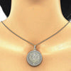 Collares con Dije 04.106.0064.1.20 Oro Laminado, Diseño de Crucifijo, Pulido, Dorado