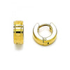 Argolla Huggie 02.255.0011.1.10 Acero Inoxidable, Pulido, Dorado