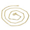 Gargantilla Básica 04.99.0010.18 Oro Laminado, Diseño de Mariner, Pulido, Dorado