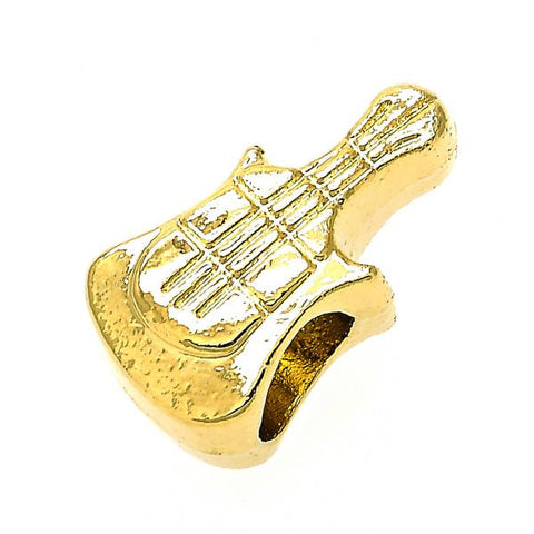 Dije Love Link 05.179.0024 Oro Laminado, Diseño de Guitarra, Dorado