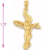 Dije Religioso 5.192.035 Oro Laminado, Diseño de Crucifijo, Diamantado, Dorado