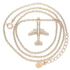 Collares con Dije 04.336.0159.1.16 Plata Rodinada, con Zirconia Cubica Blanca, Pulido, Oro Rosado