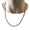 Gargantilla Básica 04.63.1398.24 Oro Laminado, Diseño de Miami Cubana, Pulido, Dorado