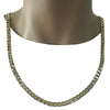 Gargantilla Básica 5.222.002.28 Oro Laminado, Diseño de Cubana, Pulido, Dorado