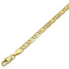 Pulsera Básica 04.63.1337.08 Oro Laminado, Pulido, Dorado