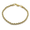 Pulsera Básica 5.222.034.08 Oro Laminado, Diseño de Rope, Pulido, Dorado