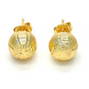Arete Dormilona 02.100.0060 Oro Laminado, Mate, Dorado