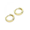 Argolla Huggie 02.213.0280.10 Oro Laminado, Pulido, Dorado