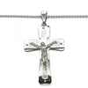 Collares con Dije 04.116.0040.30 Acero Inoxidable, Diseño de Crucifijo, Pulido, Acero