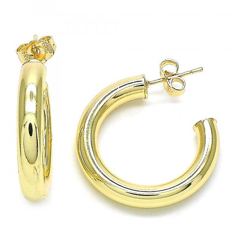 Arete Dormilona 02.163.0155.30 Oro Laminado, Pulido, Dorado