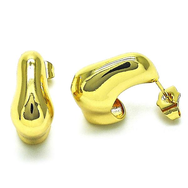 Arete Dormilona 02.163.0227 Oro Laminado, Pulido, Dorado