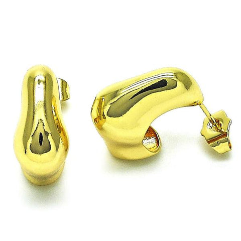 Arete Dormilona 02.163.0227 Oro Laminado, Pulido, Dorado