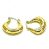 Argolla Pequeña 02.213.0521.25 Oro Laminado, Pulido, Dorado