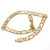 Pulsera Básica 5.222.014.08 Oro Laminado, Diseño de Figaro, Pulido, Dorado