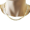 Gargantilla Básica 04.63.1357.20 Oro Laminado, Diseño de Mariner, Diamantado, Dorado
