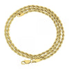 Gargantilla Básica 5.222.035.26 Oro Laminado, Diseño de Rope, Pulido, Dorado