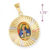Dije Religioso 5.196.014 Oro Laminado, Diseño de Altagracia, Diamantado, Tricolor