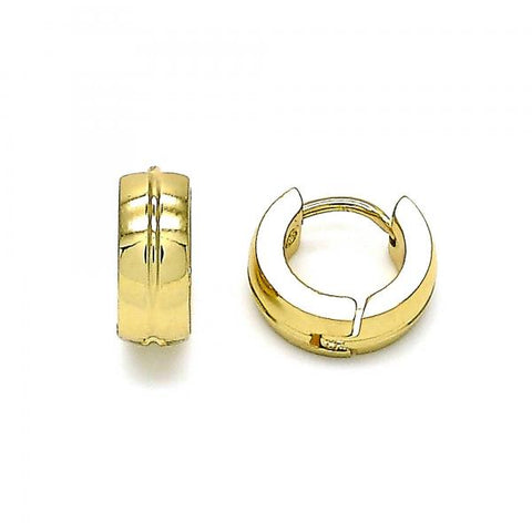 Argolla Huggie 02.255.0010.1.10 Acero Inoxidable, Pulido, Dorado
