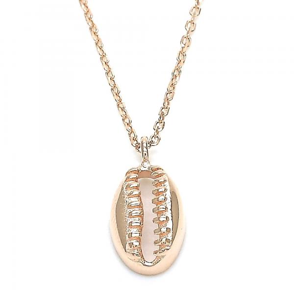 Collares con Dije 04.332.0001.1.16 Plata Rodinada, Pulido, Oro Rosado
