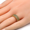 Anillo Multi Piedra 01.118.0052.09 Oro Laminado, con Zirconia Cubica Blanca, Pulido, Dorado