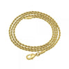 Gargantilla Básica 5.222.036.28 Oro Laminado, Diseño de Rope, Pulido, Dorado