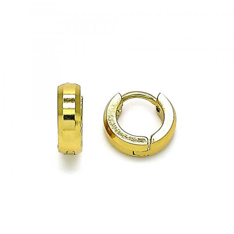 Argolla Huggie 02.255.0006.1.10 Acero Inoxidable, Pulido, Dorado