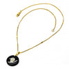 Collares con Dije 04.09.0026.18 Oro Laminado, con Opal Negro, Dorado