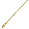 Gargantilla Básica 5.222.019.16 Oro Laminado, Diseño de Figaro, Pulido, Dorado