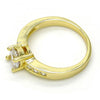 Anillo Multi Piedra 01.99.0090.09 Oro Laminado, con Zirconia Cubica Blanca, Pulido, Dorado